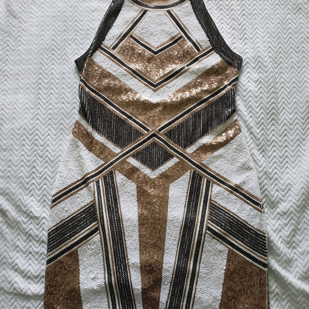 Express Sequin Tank Bodycon Dress